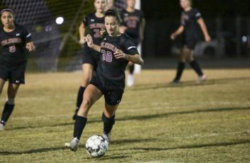 Last year’s LCR Girls Soccer Player of the Year Skyler Ziegaus will be counted on to score even more for the Tigers this season. (BRENT KUYKENDALL/Lake City Reporter)