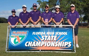 Columbia's boys golf team at the Class 3A State Tournament. (COURTESY)