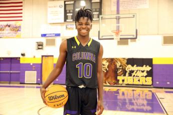 Columbia guard Isaac Broxey is the LCR’s Boys Basketball Player of the Year. (MANDI SLOAN/Special to the Reporter)