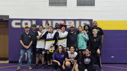 Columbia's wrestling team placed fourth at the Tiger Duals on Saturday. (COURTESY)