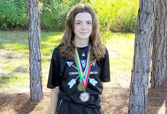 Suwannee’s Ryleigh Hermanson is the LCR’s Girls Runner of the Year. (COURTESY)