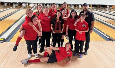 Fort White'S bowling team won the District 2-1A title on Tuesday.