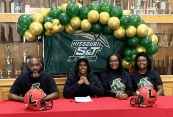 Lafayette's Jalen Hill signed his letter of intent to play at Missouri S&T on Wednesday. (COURTESY)