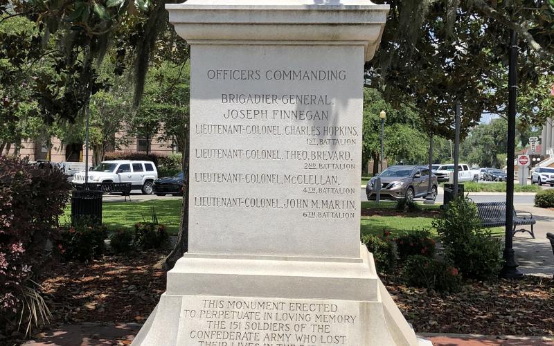 The city is talking with five private groups about a new home for the Confederate monument. (FILE)