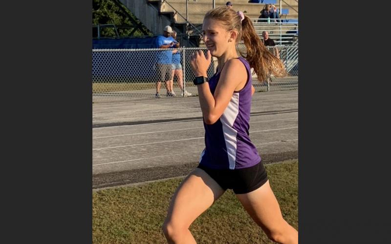Columbia runner Audrey Fender won the Panther Classic at Ridgeview High School on Saturday. (COURTESY)