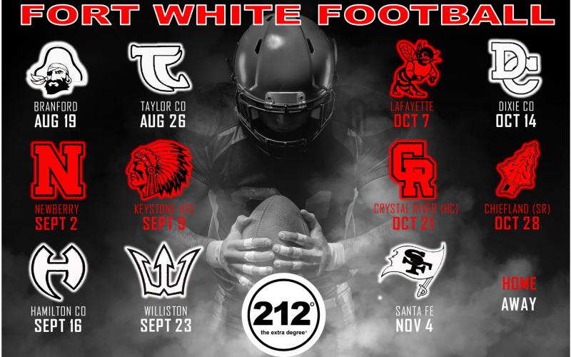 Fort White's 2022 football schedule. (COURTESY)