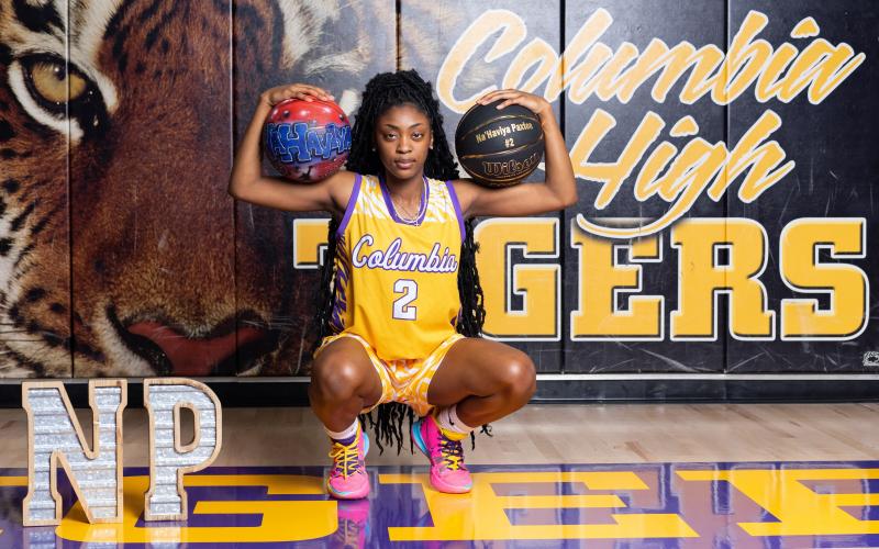 Columbia guard Na’Haviya Paxton is the 3-time LCR Girls Basketball Player of the Year. (COURTESY)