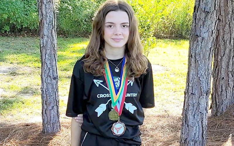 Suwannee’s Ryleigh Hermanson is the LCR’s Girls Runner of the Year. (COURTESY)
