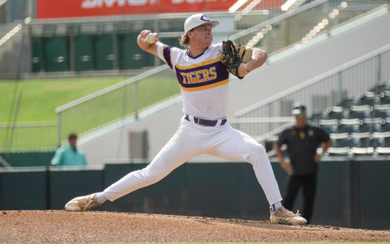 Columbia pitcher Josh Fernald pitches against American Heritage during the Class 5A state semifinals on May 22 at Hammond Stadium in Fort Myers. (JESSICA PILAND/Special to the Reporter)