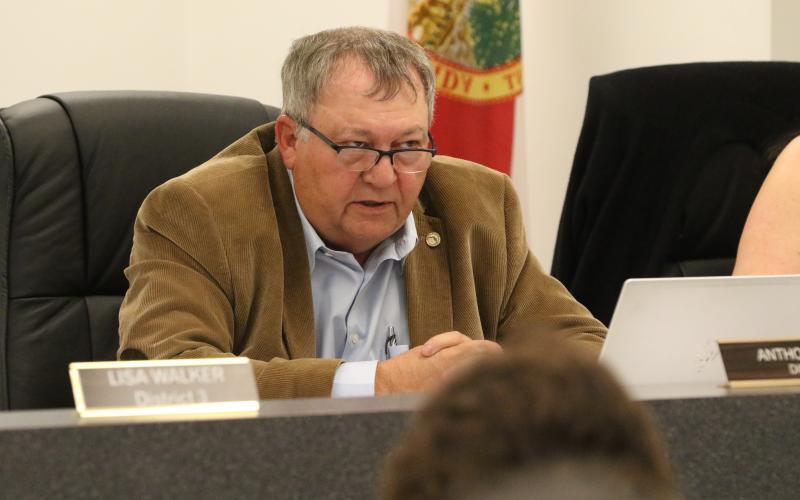 Lafayette County Commissioner Anthony Adams said he didn’t want to see staff put in harm’s way while dealing with private property in the county right-of-way. (FILE)