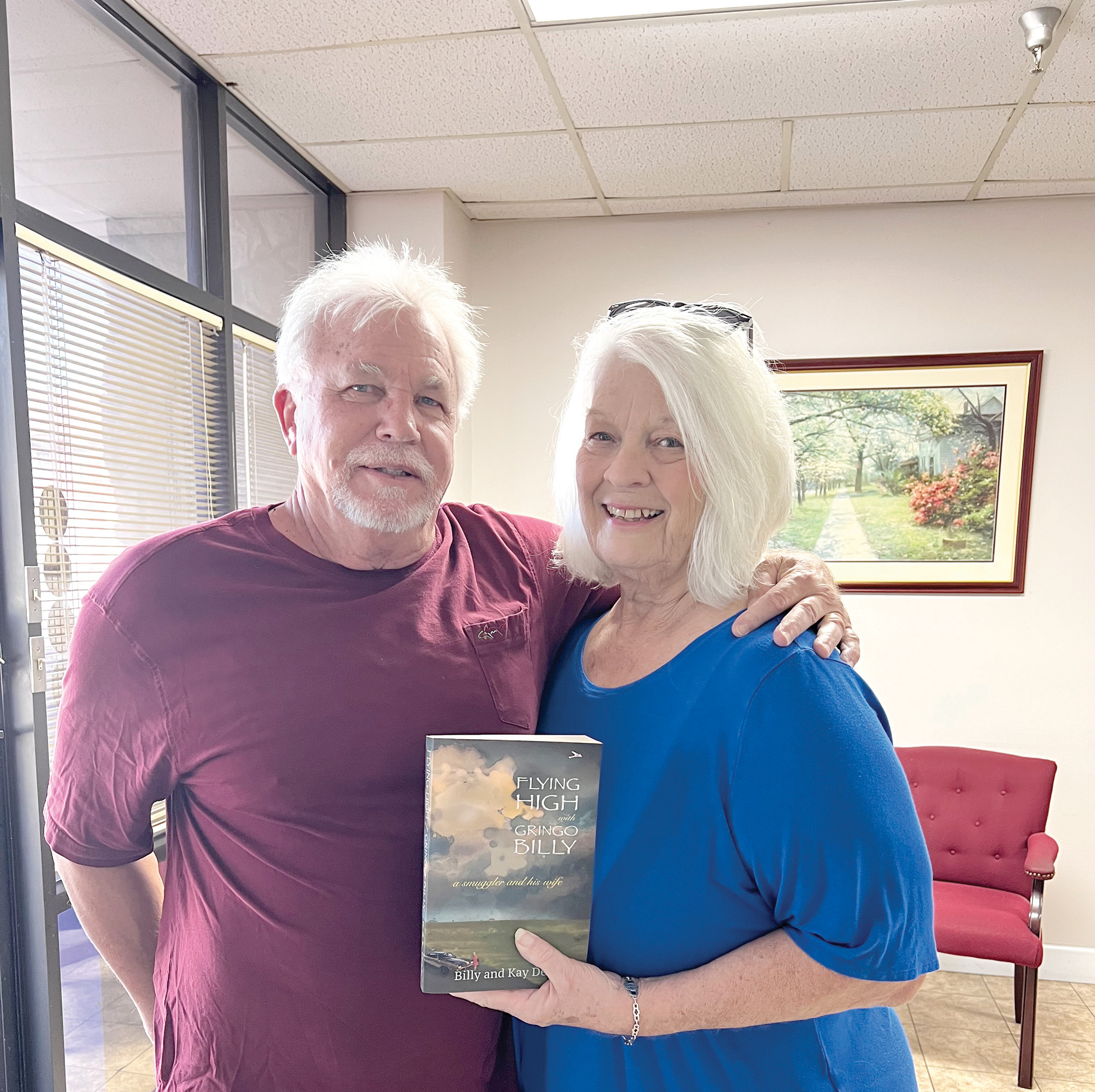 Billy and Kay Dekle’s book, ‘Flying High with Gringo Billy: a smuggler and his wife’ is on sale now through Amazon. (JAMIE WACHTER/Lake City Reporter)