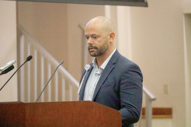 Jeff Avinger, the AmeriPro EMS operations director for Florida and South Carolina, said the company will be fully running its five trucks in two weeks after working through staffing challenges. (JAMIE WACHTER/Lake City Reporter)