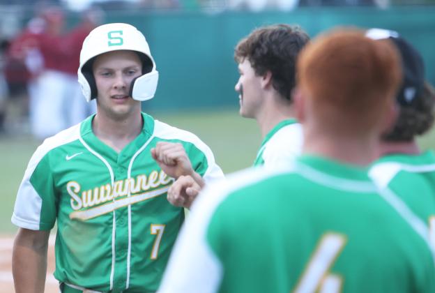 Suwannee third baseman Easton O’Quinn earned freshman All-American honors from MaxPreps in July after hitting .333 with a pair of home runs, 20 runs scored and 21 RBIs for the regional finalist Bulldogs this past season. (FILE)
