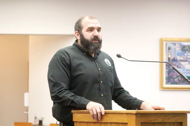 Live Oak Community Redevelopment Agency Director Nicholas Frigiola said the CRA having money earmarked to help redevelop the rundown Live Oak Shopping Plaza is what the CRA ‘should be trying to highlight.’ (JAMIE WACHTER/Lake City Reporter)