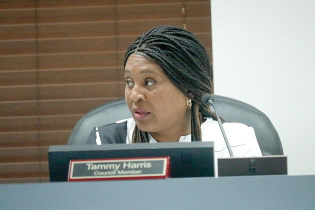Lake City Councilwoman Tammy Harris was among the council members who wanted a permanent name on the planned splash pad at Youngs Park rather than it changing based on sponsorship. (JAMIE WACHTER/Lake City Reporter)