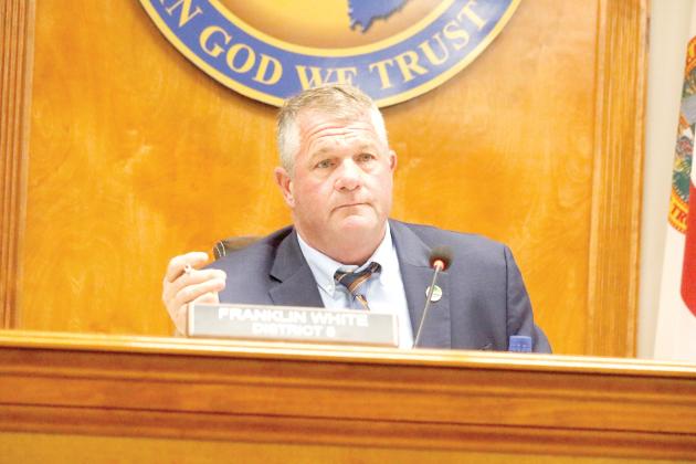 Suwannee County Commission Chairman Franklin White was authorized to send a letter to Columbia County rejecting its ultimatum on the North Florida Water Utilities Authority. (FILE)