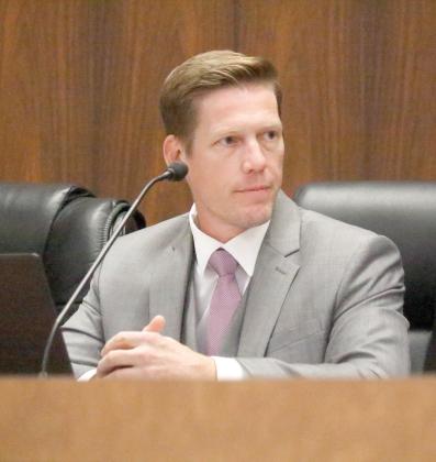 Live Oak City Councilman Adam Collins said an ‘absolute’ certainty in the United States of America has been ‘freedom,’ including from surveillance like is occurring with the Flock Safety cameras. (JAMIE WACHTER/Lake City Reporter)