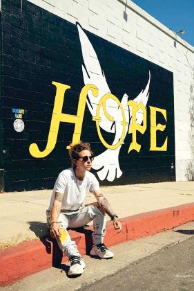 Art installation by Corie Mattie, the LA Hope Dealer, whose work will be included at North Florida College’s National Voter Registration Day celebration Tuesday. (COURTESY)