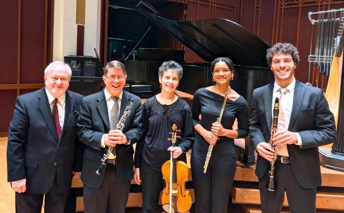 The San Marco Chamber Music Society, formed in 2008, will open the Friends of Music concert series season with a performance Sept. 21 in Live Oak. The performance will feature piano, oboe, viola, flute and clarinet. (COURTESY)