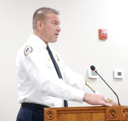 Suwannee County Fire Chief Dan Miller said while the agreement calls for the county to be operating out of the Branford station by Jan. 1, he hopes to be in a month earlier. (JAMIE WACHTER/Lake City Reporter)