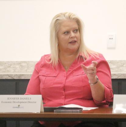 Columbia County Economic Development Director Jennifer Daniels said the steel manufacturer considering the North Florida Mega Industrial Park wants to be the ‘new face of steel in the U.S.’ (JAMIE WACHTER/Lake City Reporter)