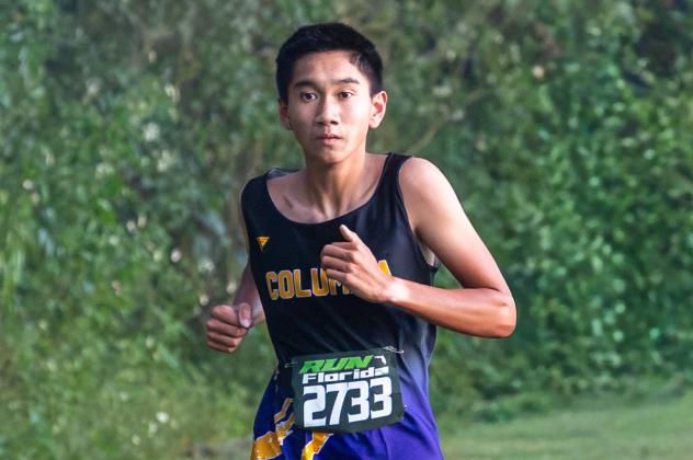 Columbia runner Timothy Todd at the Run Florida Invitational on Sept. 26. (JACK HOWDESHELL/Lake City Reporter)