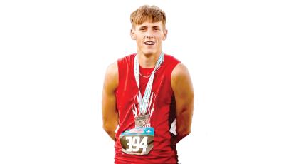 Lafayette state medalist Henry Stewart is the LCR's Boys Track & Field Athlete of the Year. (COURTESY)