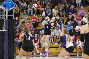 Columbia hitter Elinor Kirsch fires a shot against Suwannee last season. (FILE)