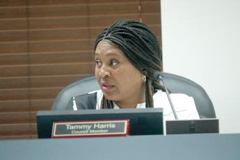 Lake City Councilwoman Tammy Harris was among the council members who wanted a permanent name on the planned splash pad at Youngs Park rather than it changing based on sponsorship. (JAMIE WACHTER/Lake City Reporter)