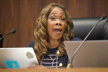 Live Oak City Council President Vanessa Robinson said she felt like City Manager Larry Sessions was looking to ‘hand pick’ or ‘cherry pick’ someone to follow him as manager during Tuesday’s meeting when Sessions asked about creating an assistant manager position. (JAMIE WACHTER/Lake City Reporter)