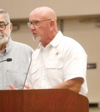 Columbia County Fire Chief Jeff Crawford told the County Commission on Thursday that ultimately it will be the reason EMS succeeds or fails within the county’s operations. (JAMIE WACHTER/Lake City Reporter)