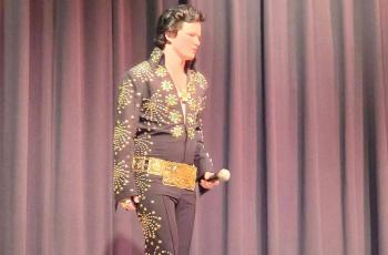 Rowdy Johnston will be one of three young Elvis tribute artists performing Saturday night at the Spirit of the Suwannee Music Park. That performance follows Jimmy Fields also performing Friday night as Elvis in a weekend centered around ‘The King’ at the Music Park. (COURTESY)