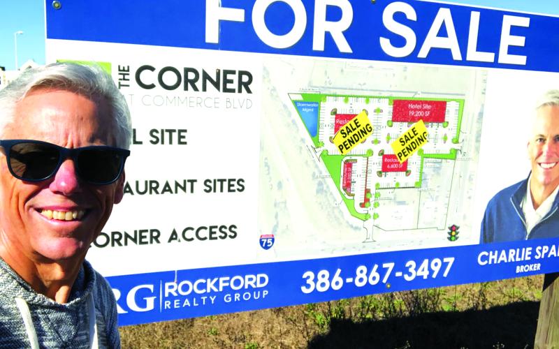 Charlie Sparks promotes a new development off I-75 and U.S. 90. (COURTESY)