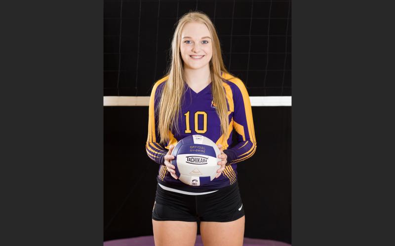 Columbia’s Lauren Wilson is the LCR’s Volleyball Player of the Year. (BRENT KUYKENDALL/Lake City Reporter)