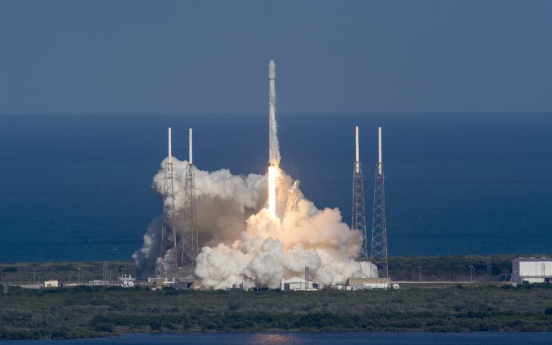 The private sector could lead the way in space exploration in the future, and Lake City looks to be strategically located to play an important role. The launch of a SpaceX vehicle is pictured here. (COURTESY SPACEX)