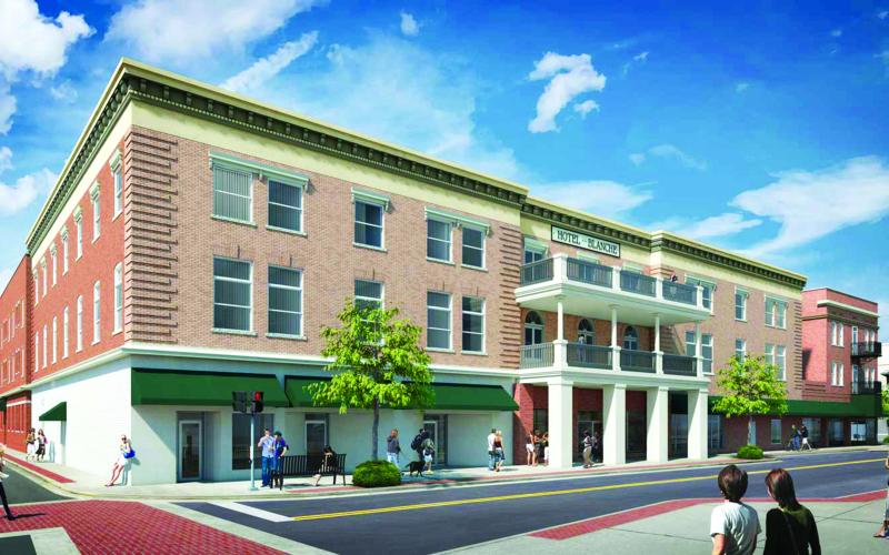 Artist’s rendition of the completed Blanche Hotel. (COURTESY INTEGRITY DEVELOPMENT PARTNERS)