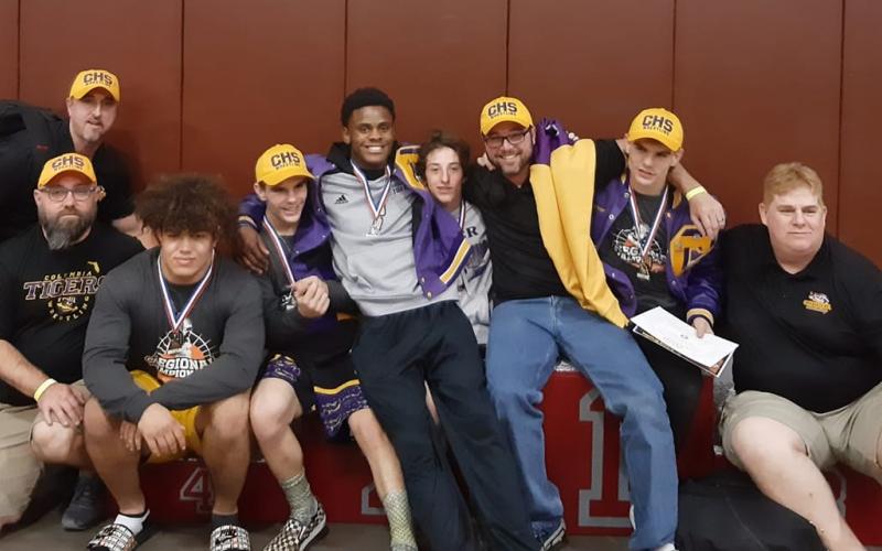 Columbia will send five wrestlers to the Class 2A state meet next weekend. (COURTESY)