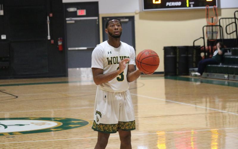 FGC guard Kenny Brown Jr. gets set to shoot a free throw during Saturday's Division II Region 8 championship against Pasco-Hernando. (JORDAN KROEGER/Lake City Reporter)