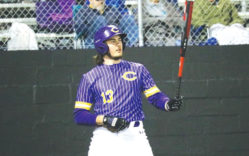 Columbia baseball player Lance Minson steps into the batter's box during the Tigers' Purple &amp; Gold game on Feb. 7. (FILE)