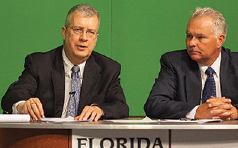 Lake City Reporter editor Robert Bridges speaks at a previous forum. (FILE)