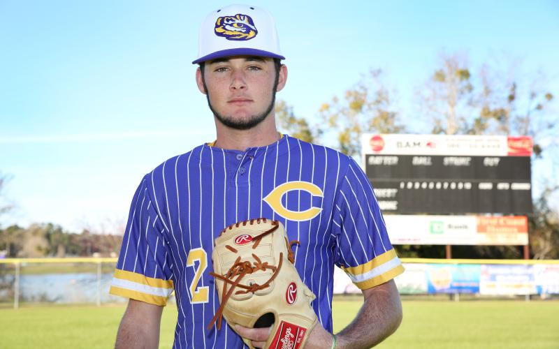Columbia pitcher Coyle Giebeig had a 2-1 record with a 1.98 ERA and 23 strikeouts in 17.2 innings when his senior season was canceled due to covid-19. (MANDI SLOAN/Special to the Reporter)