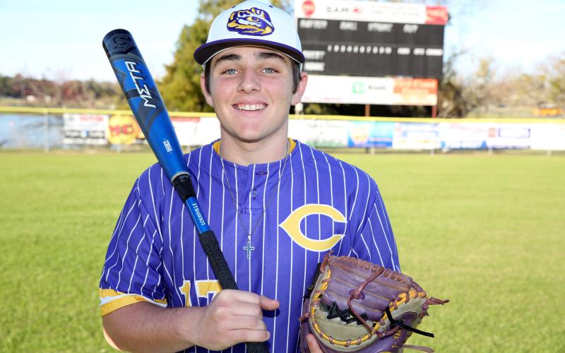 Columbia catcher Tyler Yaxley was hitting .412 with five RBIs when his senior season was canceled due to covid-19. (MANDI SLOAN/Special to the Reporter)