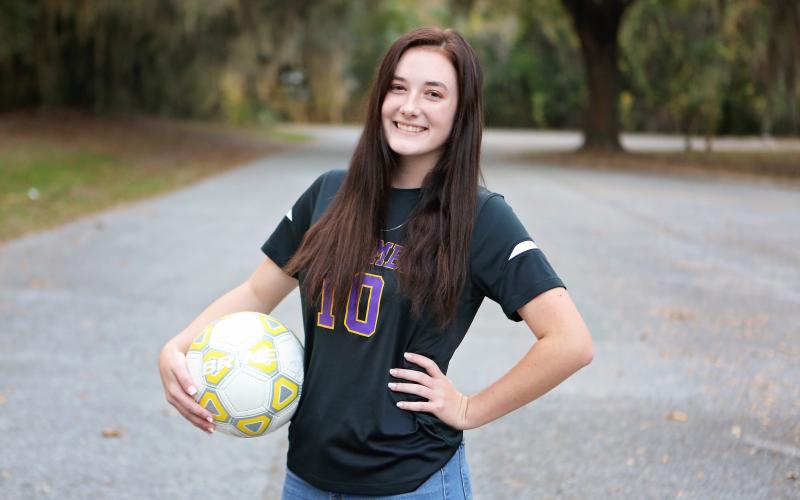Columbia forward Kirsten Garner set a school record with 27 goals. (MANDI SLOAN/Special to the Reporter)