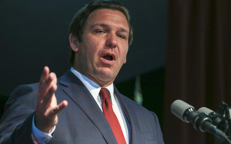 Florida Gov. Ron DeSantis. (TRIBUNE NEWS SERVICE)