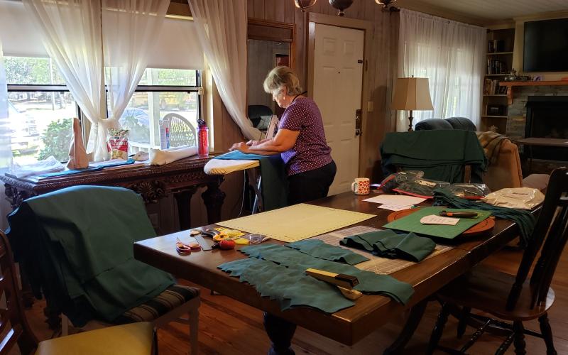 Hyta Folsom and friends create HavenStrong masks for Haven associates, volunteers and community partners. (COURTESY)