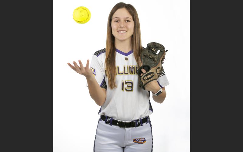 Columbia third baseman Morgan Hoyle was hitting .423 with seven RBIs and 15 runs scored when her senior season was cut short due to covid-19. (JEN CHASTEEN/Special to the Reporter)