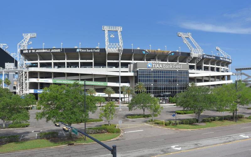 TIAA Bank Field, photographed on April 30. (TRIBUNE NEWS SERVICE)