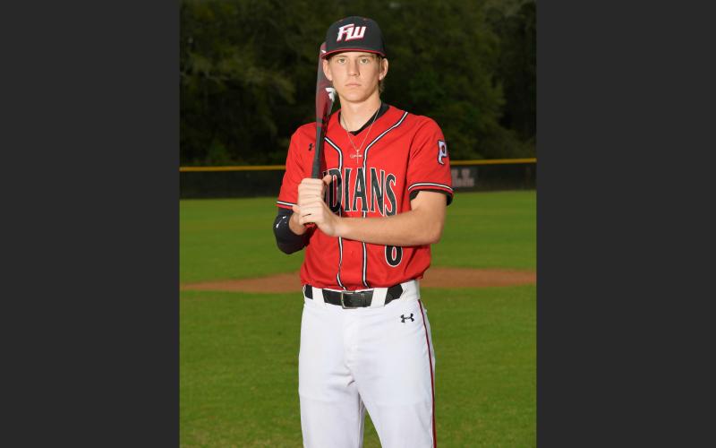 Fort White’s Tyler Shelnut had an ERA of 2.05 and a 2-1 record with 27 strikeouts in 13.2 innings when his senior season was cut short due to covid-19. The Florida Gators signee was also hitting .316 with six RBIs, three doubles and a triple with five runs scored. (COURTESY)