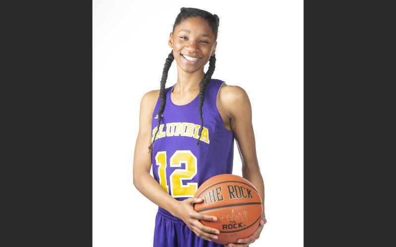 Quianna Dillard was the LCR's Girls Basketball Player of the Year in 2019 as she helped lead Columbia to its first playoff berth since 2009. (JEN CHASTEEN/Special to the Reporter))