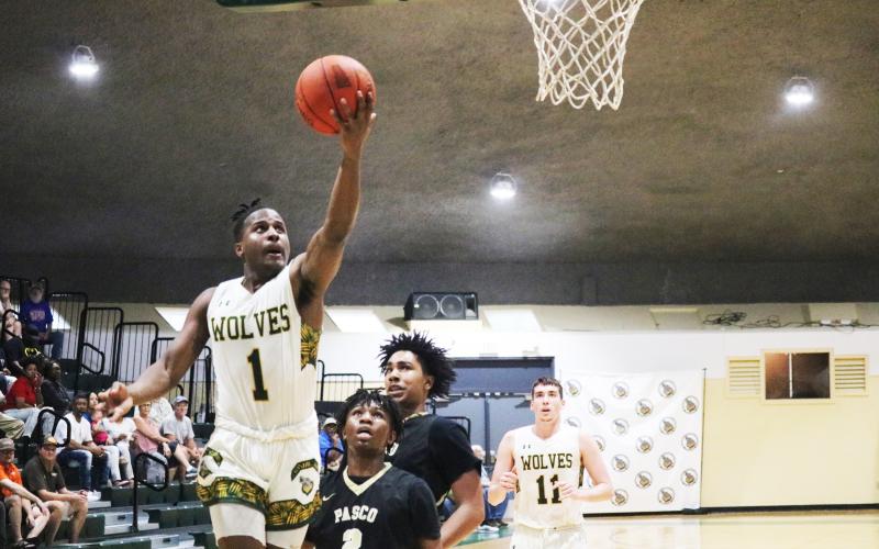 FGC guard Josh Cross scores a layup against Pasco-Hernando this past season. (FILE)